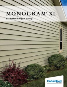 CertainTeed Siding Monogram XL Brochure - Innovative Building & Design